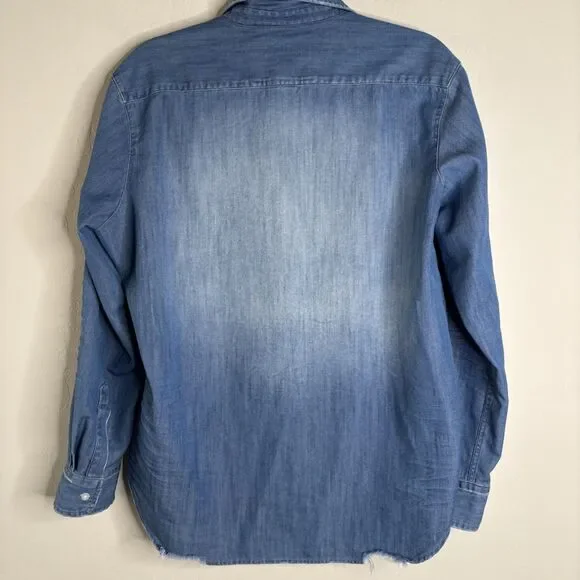 Frank Eileen Denim Button Up Shirt - Picture 4 of 5